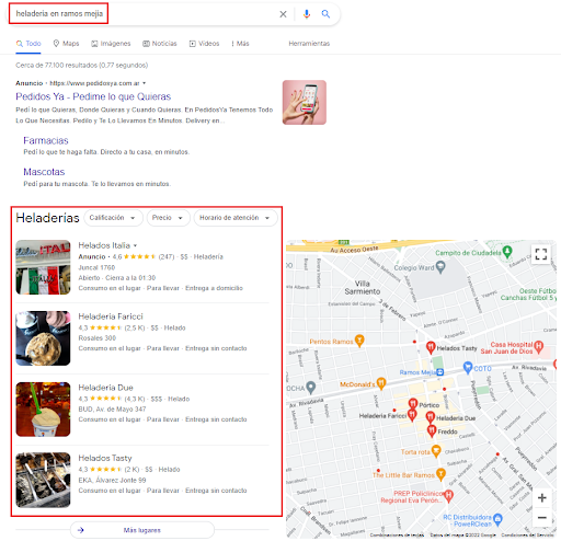 Top 3 empresas Google Maps