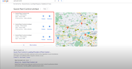 Cuentas falsas en Google Maps